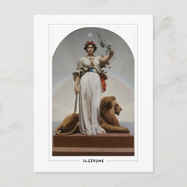 Jean-Léon Gérôme #347 - Cartão postal de arte (Frente)