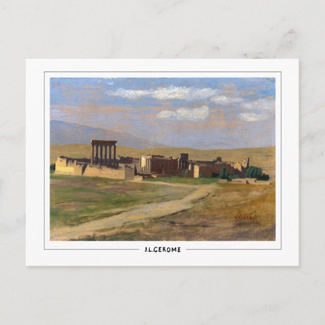 Jean-Léon Gérôme nº 6 - Cartão postal de arte (Frente)