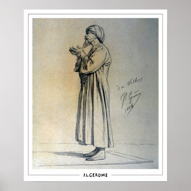 Jean-Léon Gérôme Zedign Art Poster #201 (Frente)