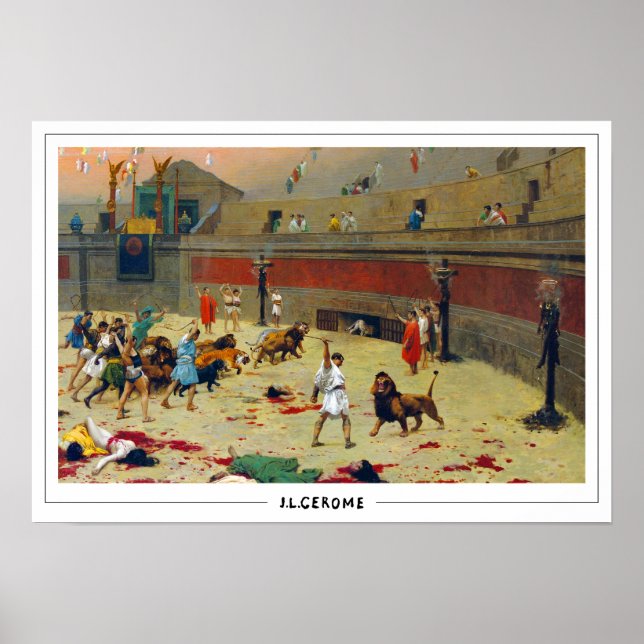 Jean-Léon Gérôme Zedign Art Poster #250 (Frente)