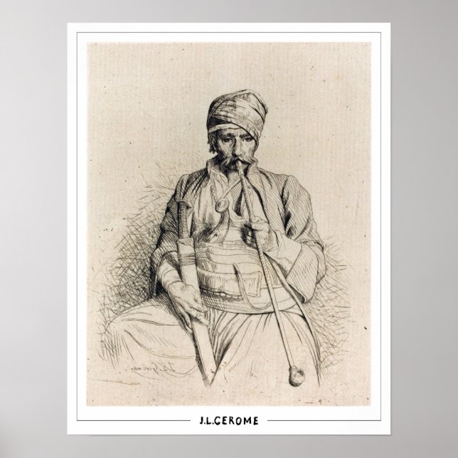 Jean-Léon Gérôme Zedign Art Poster #345 (Frente)