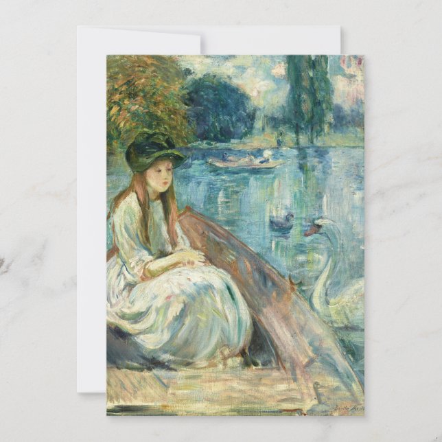 Jeanne Fourmanoir Sur le Lac | Berthe Morisot (Frente)