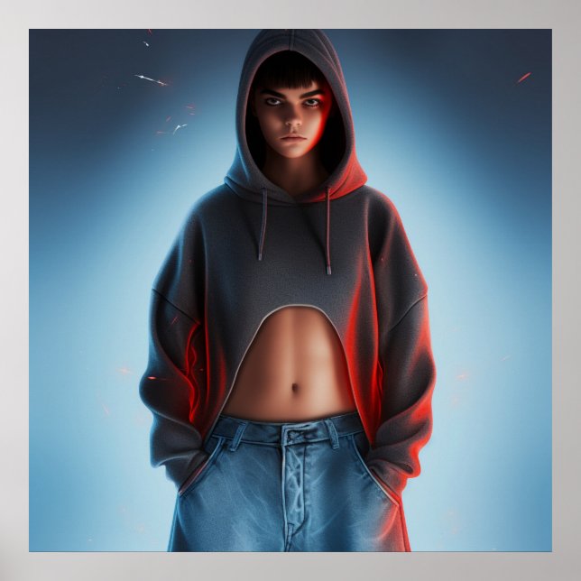 Jeans do modo poster (Frente)