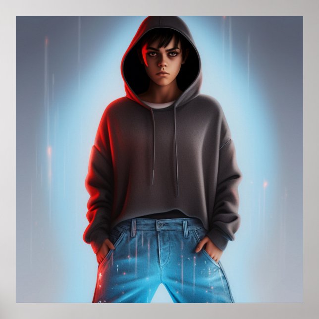 Jeans do modo poster (Frente)