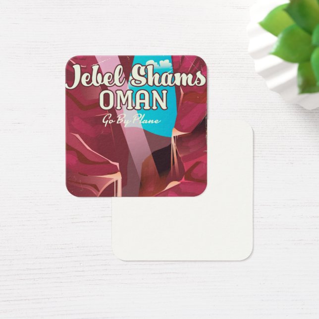 Jebel Shams, Oman viagens vintage poster. (Mesa)