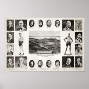 Jeff Willard de 1919 vs Jack Dempsey Fight Poster