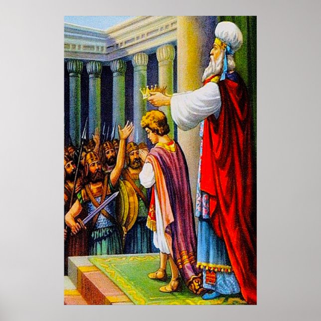 Jehoiada Crowns Joash 2 Kings 11 poster (Frente)