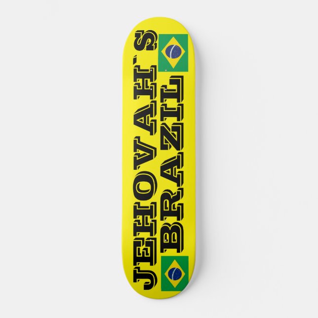 JEHOVÁ  BRASIL Skateboard (Frente)