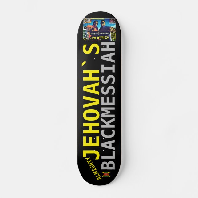 JEHOVAH BLACK MESSIAH Skateboard (Frente)