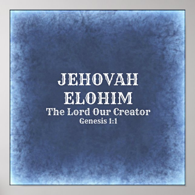 Jehovah Elohim poster (Frente)