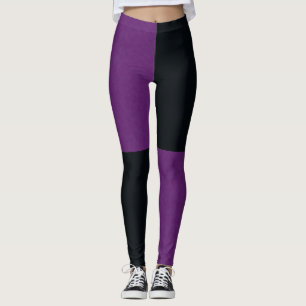 Jejum e Leggings de Denim Roxo