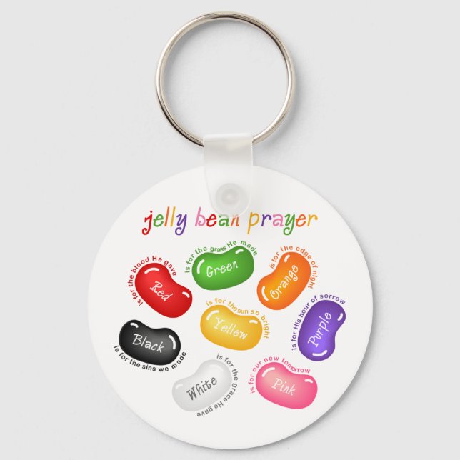 Jelly Bean Prayer Chaveiro (Frente)