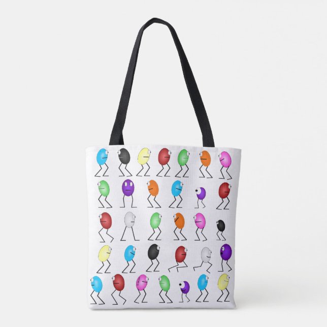 Jelly Beans Allover Tote Bag (Verso)