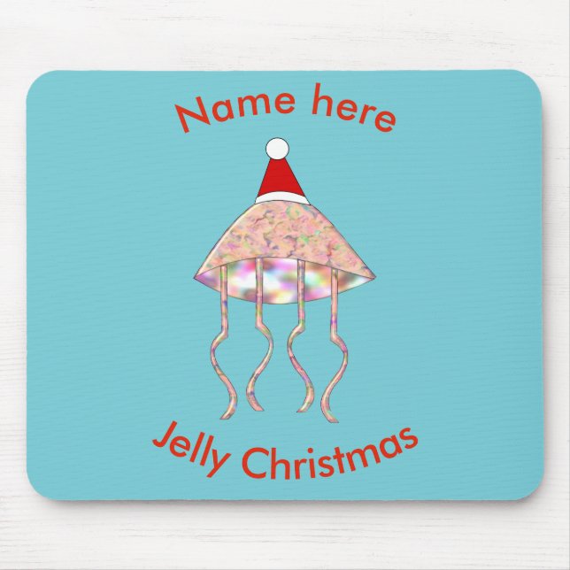 Jellyfish Mousepad do Partido de Natal (Frente)