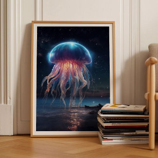 Jellyfish Print Jellyfish Poster Cottagecore Print