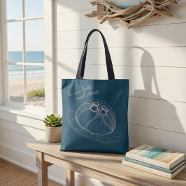 Jellyfish Tote Bag - "O Mar Mantém Histórias Silen