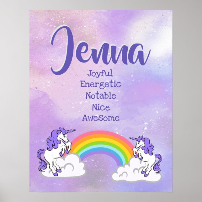Jenna Name Poster (Frente)