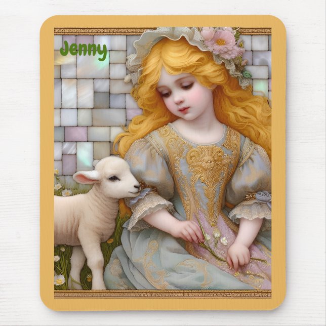 JENNY ~ Pastel Girl Piglet ~ Mousepad (Frente)