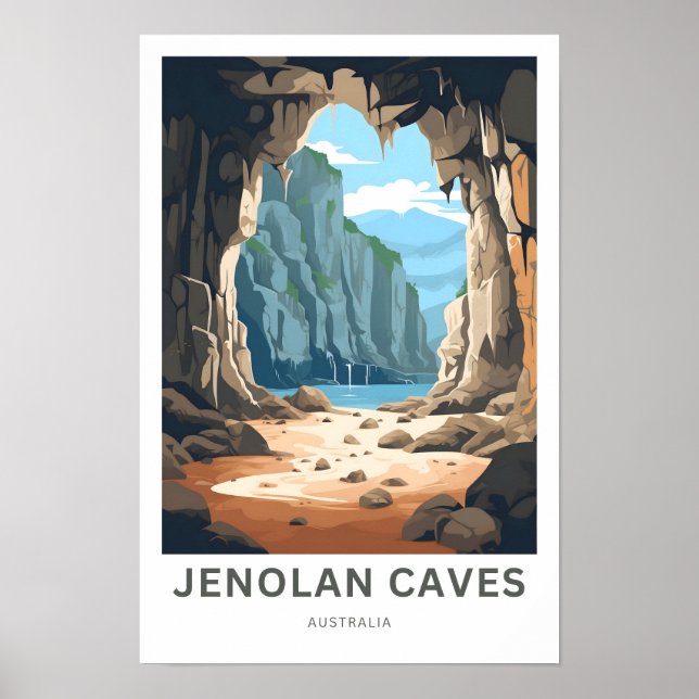 Jenolan Caverna Viagem Impressão (Frente)