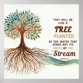 Jeremiah 17:8 poster cristão