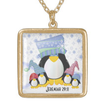 Jeremiah 29:11 - Dourado colar final