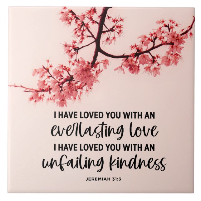 Jeremiah 31:3 Eu Te Amo Bíblia Verse (Frente)