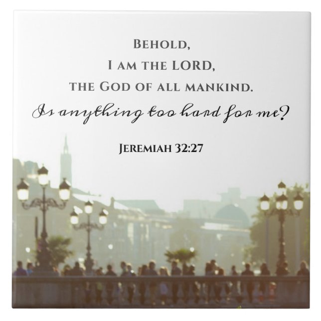 Jeremiah 32:27 É algo muito duro para mim? (Frente)