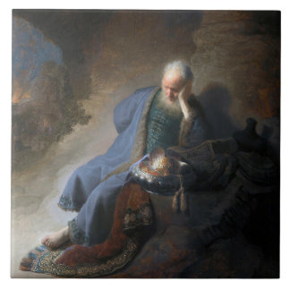 Jeremiah Lamentando a queda de Jerusalém, Rembrand