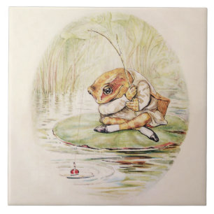 "Jeremy Fisher em um Lilypad" por Beatrix Potter
