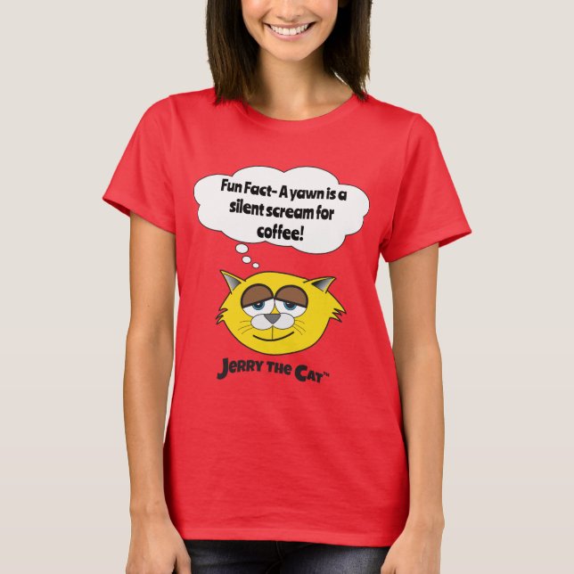 Jerry The Cat Mulher Camisa "Fato Divertido" (Frente)