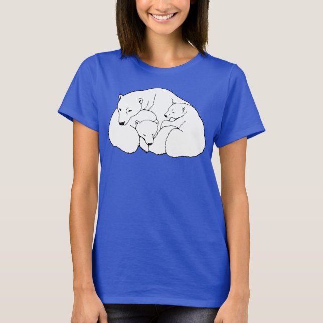 Jérseis dos t-shirt da arte do urso da camisa do (Frente)