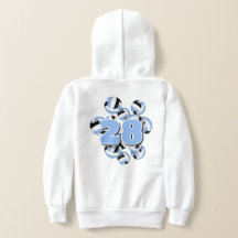 jersey number clustered lt blue black volleyball