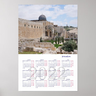 Jerusalém, Israel. Calendário de 2022 Poster