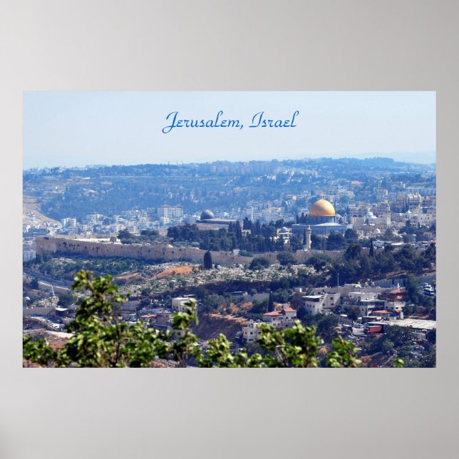 Jerusalém, Israel Poster (Frente)