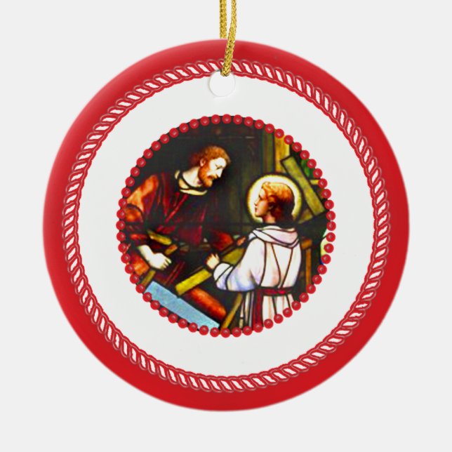 Jesse Tree Joseph Carpenter Ornamento #2 (Frente)