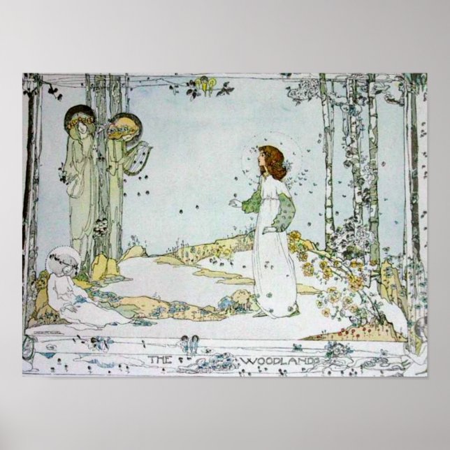 Jessie M. King - A Poster do Woodland (Frente)