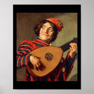 Jester com tela de Poster Lute