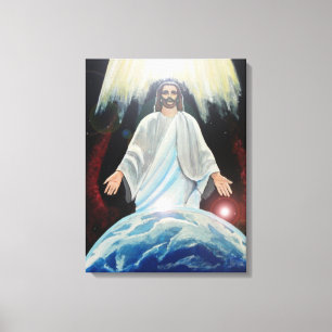 Jesus, a luz do mundo da arte canvas