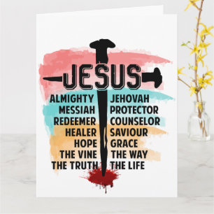 *Jesus*-Adicione sua mensagem especial  Cartão