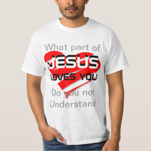 JESUS AMA-O CAMISA DE T