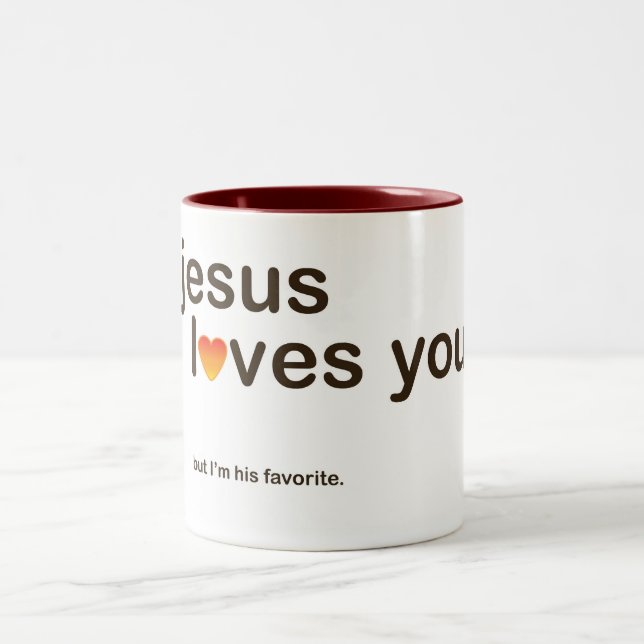 Jesus ama-o caneca (Centro)