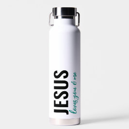 Jesus ama você e eu - Garrafa d'água (carinhosamen