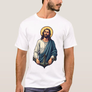 Jesus Âncora Esperança Camiseta Gravura Vintage 2