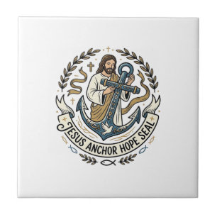 Jesus Âncora Esperança Selo Jesus Âncora Esperança