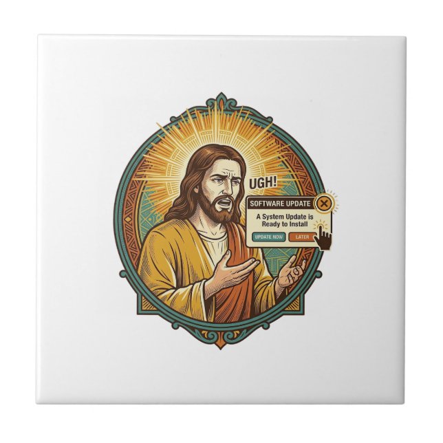 Jesus Atualização de Software Irritante Pop Up Hum (Frente)