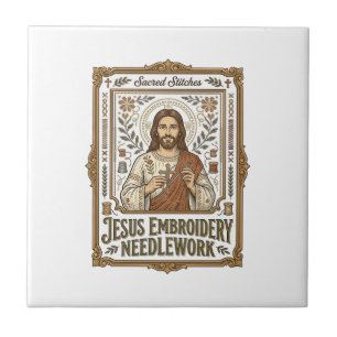 Jesus Bordado Trabalho de Agulha Jesus Bordado Agu