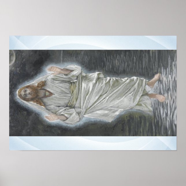 Jesus caminha na poster do mar (Frente)