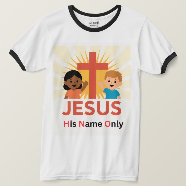 Jesus - Camiseta His Name Only (Frente do Design)