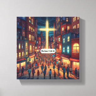 Jesus Cares - Canvas Premium (Gloss)