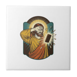 Jesus Cegando Máximo Brilho do Telefone Meia-Noite